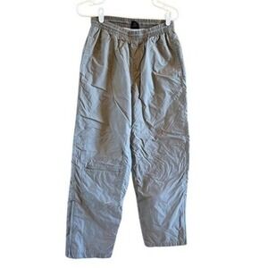 Vintage Nike Green Khaki Atheltic Pants Zip Ankle Athletic Women's S Gorpcore